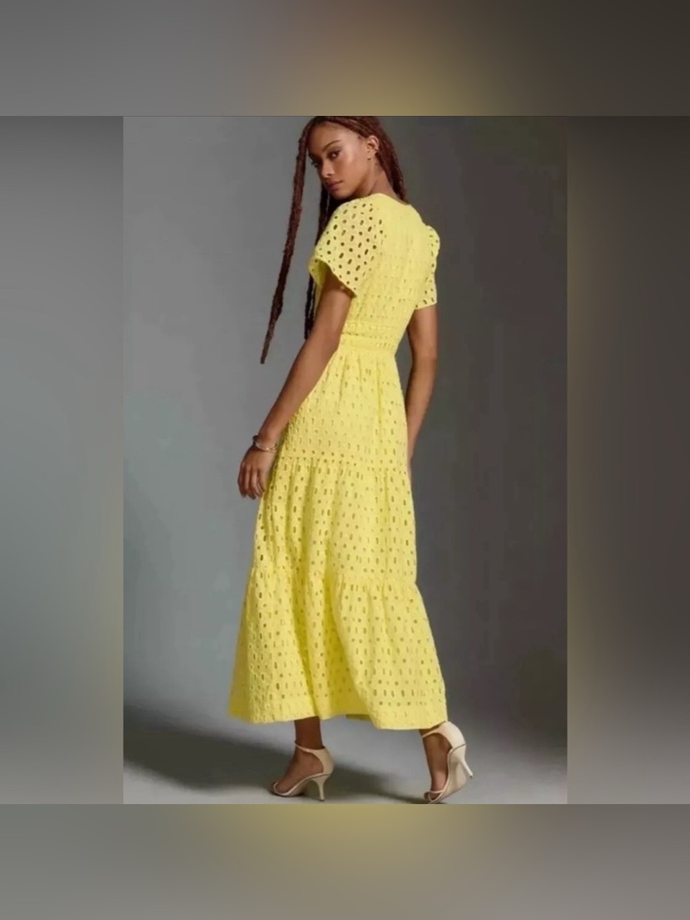 Anthropologie somerset maxi dress in eyelet